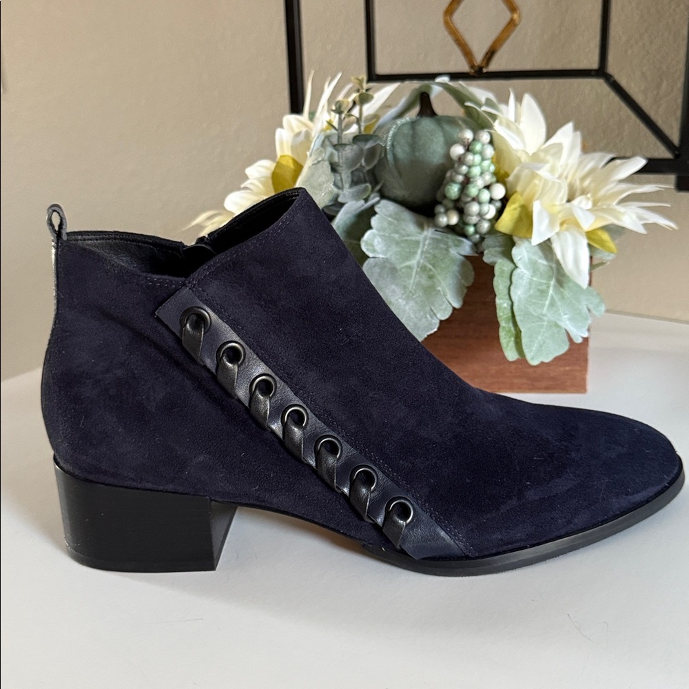 Donald Pliner Avea Suede Leather Ankle Booties - Picture 3 of 13
